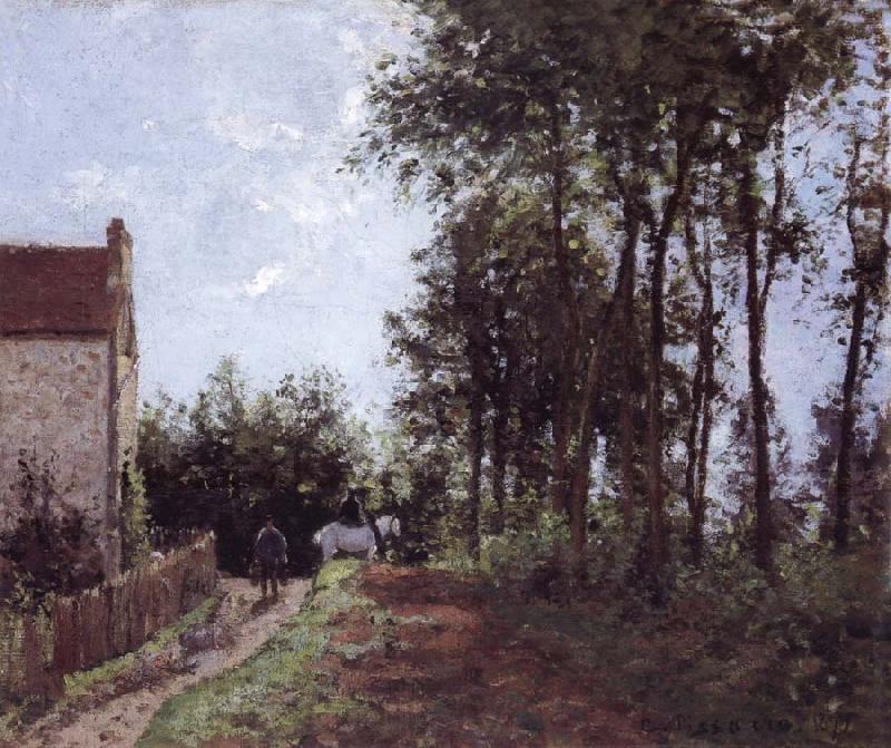 Camille Pissarro The Road near the farm La route pres de la ferme Norge oil painting art